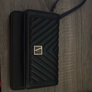 Victoria's Secret Black Quilted Wallet